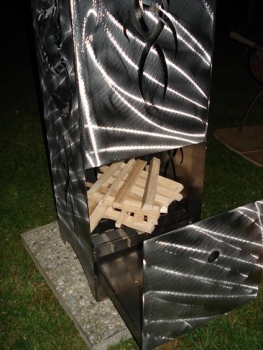 Feuersäule mit Lotusblüten - Motiv  AKTION