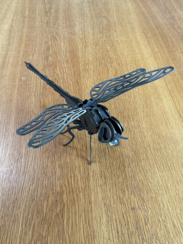 Libelle 2mm Stahl schwarz verzinkt
