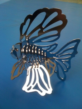 Fisch 3mm Edelstahl unbehandelt