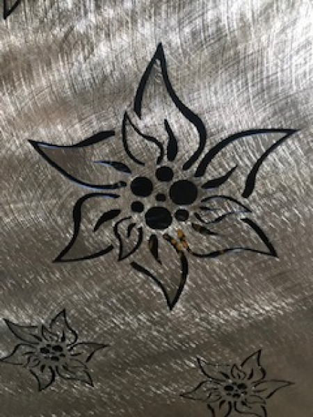 Feuersäule Edelweiss AKTION 30x30x120cm