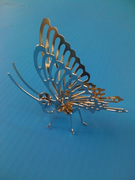Schmetterling 2mm Edelstahl elektropoliert