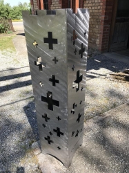 Feuersäule Suisse - AKTION 30x30x120cm