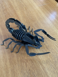 Skorpion 2mm Stahl schwarz verzinkt