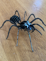 Spinne 2mm Stahl schwarz verzinkt