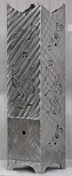 Feuersäule mit Jazz - AKTION 30x30x120cm
